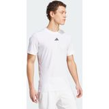 adidas Performance Tennis Pro AIRCHILL FreeLift T-shirt - Heren - Wit