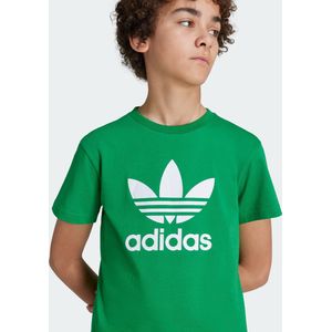 adidas Originals Adicolor Trefoil T-shirt Kids - Kinderen - Groen- 158