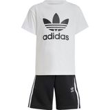 adidas - Kinderset - Short en T-Shirt - Zwart - Katoen