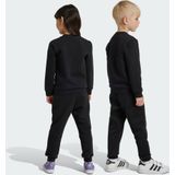 adidas - Kinderset - Fleece - Zwart - 70% Katoen/30% Gerecycled Polyester