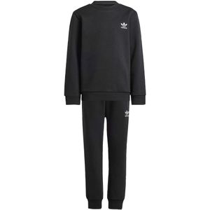 adidas - Kinderset - Fleece - Zwart - 70% Katoen/30% Gerecycled Polyester