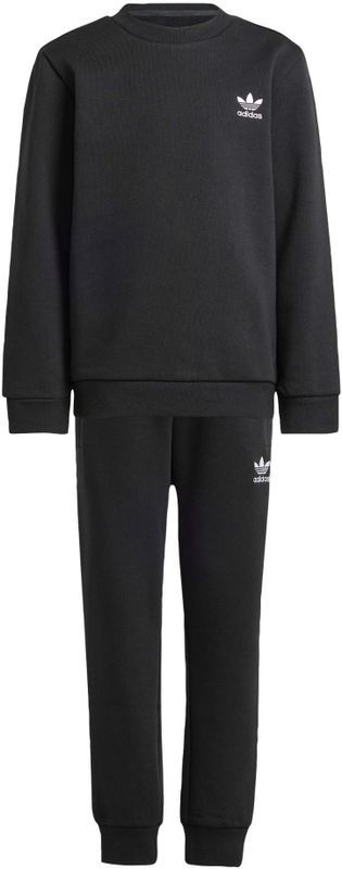 adidas - Kinderset - Fleece - Zwart - 70% Katoen/30% Gerecycled Polyester