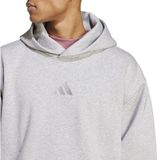Adidas - All Szn Fleece Hoodie - Grijs - Katoen/Fleece - Losse Pasvorm