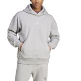 Adidas - All Szn Fleece Hoodie - Grijs - Katoen/Fleece - Losse Pasvorm