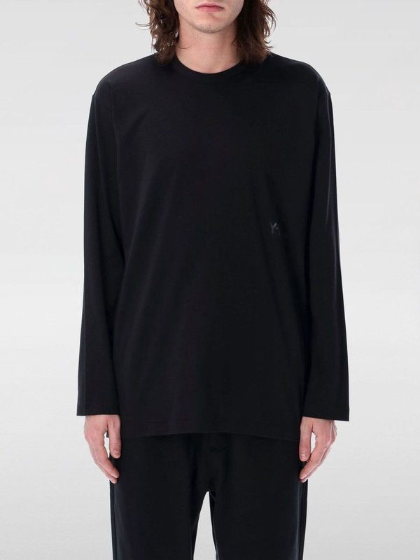 Y-3 - Lange Mouwen T-Shirt - Zwart - Katoen