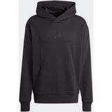 Hoodie - Black - 100% Katoen - Sportief