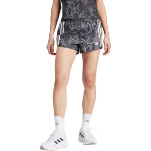 adidas Performance Own the Run Excite Allover Print AEROREADY Short - Dames - Zwart 3