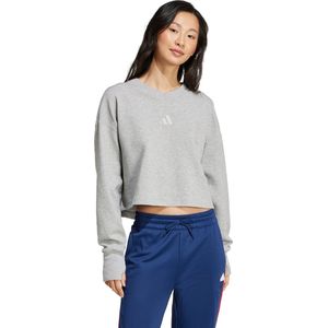 adidas Sportswear ALL SZN Ribbed V-Neck Sweatshirt - Dames - Grijs