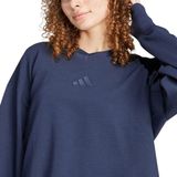 adidas Sportswear ALL SZN Ribbed V-Neck Sweatshirt - Dames - Blauw