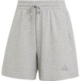 adidas - ALL SZN Rib Short - Korte Broek - Grijs - Dames - 2XL