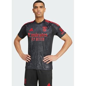Adidas Benfica 24/25 Away Herren Trikots/Replikate - Schwarz - Größe: S - Poly Mesh - Foot Locker
