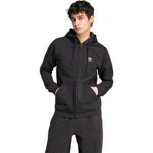 adidas Originals Trefoil Essentials Ritshoodie - Heren - Zwart