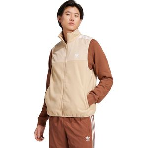 adidas Originals Adicolor 3 Stripes Microfleece Bodywarmer Heren Beige