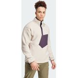 adidas TERREX Terrex Xploric High Pile Fleece Pullover Sweatshirt - Heren - Beige