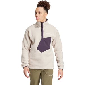 adidas TERREX Terrex Xploric High Pile Fleece Pullover Sweatshirt - Heren - Beige