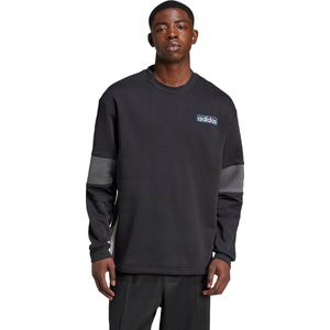adidas - Adibreak - Sweatshirt - Zwart - Fleece - Losvallend Model