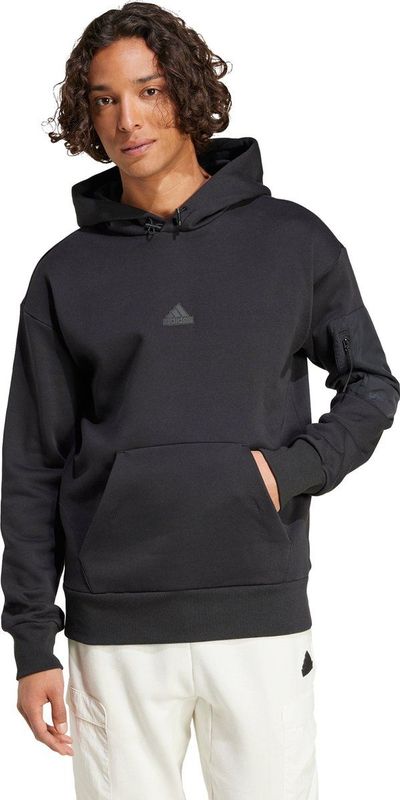 adidas - City Escape - Fleece Hoodie - Zwart