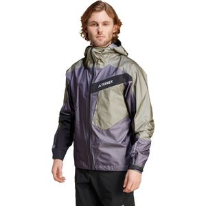 adidas terrex trk gtx khaki violet waterdichte jas voor heren