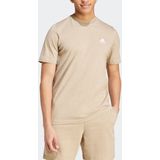 adidas - T-shirt - Melange - 100% Katoen - Fleece-inzetstuk op Halslijn