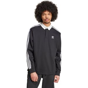 adidas - Rugby Poloshirt - Katoen - Zwart