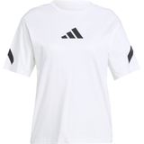 adidas - T-shirt - Zwart - Katoen - Ultraviolet Protect Factor (UPF)