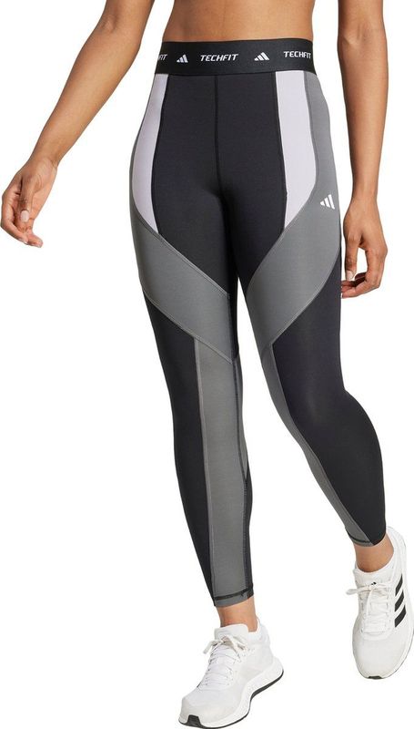 adidas Performance TECHFIT 7/8 Colorblock Legging - Dames - Zwart