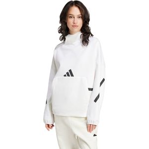 adidas - Z.N.E. Sweatshirt - Dames - Wit - Katoen