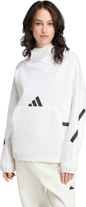 adidas - Z.N.E. Sweatshirt - Dames - Wit - Katoen