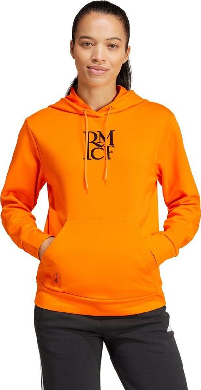 adidas Performance Real Madrid Dubbelgebreide Hoodie - Dames - Oranje