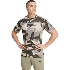 adidas Performance Train Essentials Camo Allover Print T-shirt - Heren - Groen