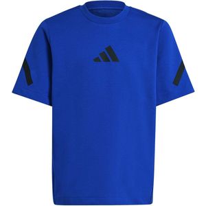 adidas - T-shirt - Zwart - 53% Katoen 47% Gerecycled Polyester