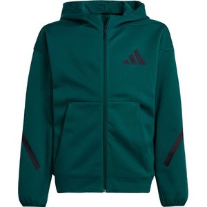 Hoodie - Groen/Zwart - Katoen