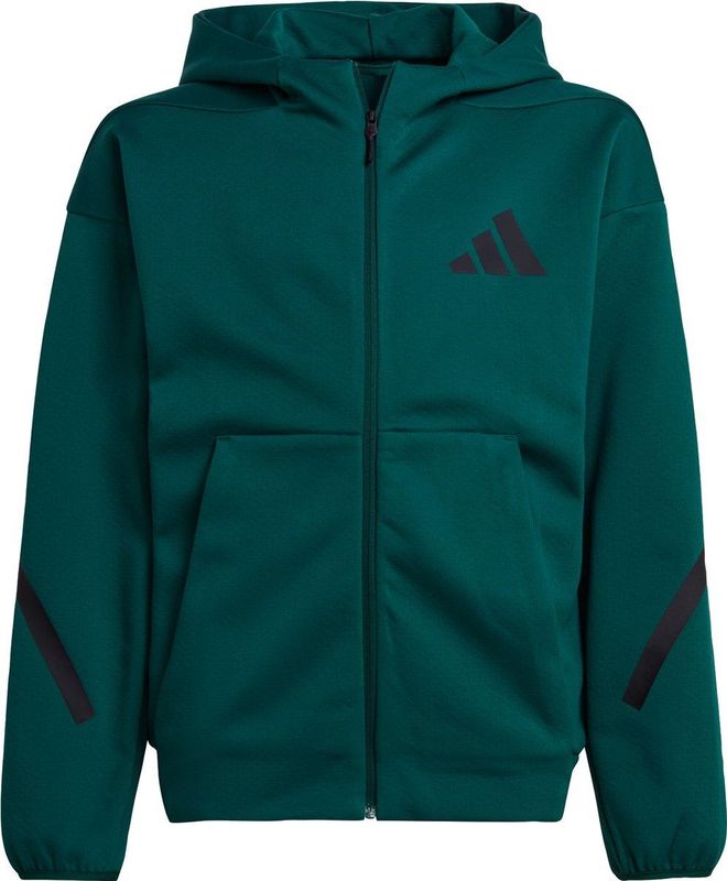 Hoodie - Groen/Zwart - Katoen