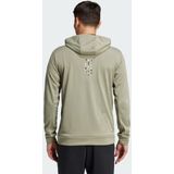 Sportsweatvest - Effen - Sweatstof - Capuchon - Lange Mouw