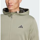 Sportsweatvest - Effen - Sweatstof - Capuchon - Lange Mouw