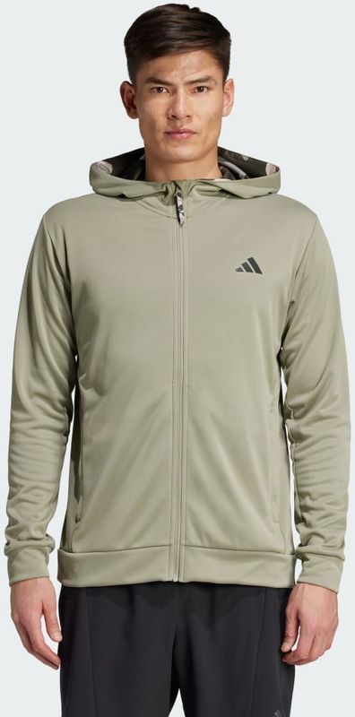 Sportsweatvest - Effen - Sweatstof - Capuchon - Lange Mouw