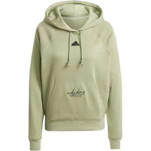 ADIDAS Damen Kapuzensweat Signature Graphic Embroidery French Terry Loose
