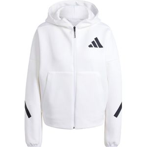 adidas - Z.N.E. Ritshoodie - Vest - Wit - Katoen
