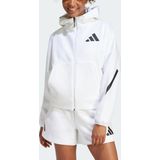 adidas - Z.N.E. Ritshoodie - Vest - Wit - Katoen