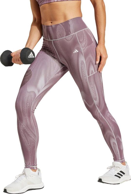 adidas Performance Optime Full-Length Print Legging - Dames - Grijs