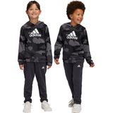 adidas Sportswear Essentials Allover Print Hoodie Set Kids - Kinderen - Grijs