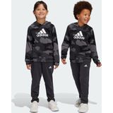 adidas Sportswear Essentials Allover Print Hoodie Set Kids - Kinderen - Grijs