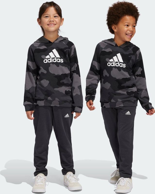 adidas Sportswear Essentials Allover Print Hoodie Set Kids - Kinderen - Grijs