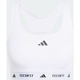 adidas - TECHFIT - Sport Bh - Wit - 73% Gerecycled Polyester, AEROREADY