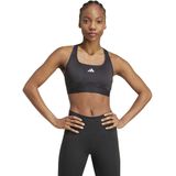 adidas - PowerReact - Sport Bh - Zwart - Gerecycled Polyester, Optimale Ondersteuning