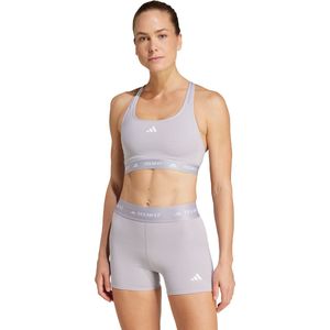 Adidas - Techfit Medium - Sportbeha - Zwart - AEROREADY, 73% Gerecycled Polyester, Medium Impact
