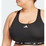 adidas - TECHFIT - Beha - Zwart - Grote Maat