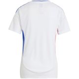 adidas - OL 2024/25 - Voetbalshirt - Blauw/Rood/Wit - V-hals, Korte Mouwen