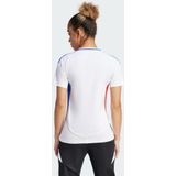 adidas - OL 2024/25 - Voetbalshirt - Blauw/Rood/Wit - V-hals, Korte Mouwen