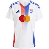 adidas - OL 2024/25 - Voetbalshirt - Blauw/Rood/Wit - V-hals, Korte Mouwen